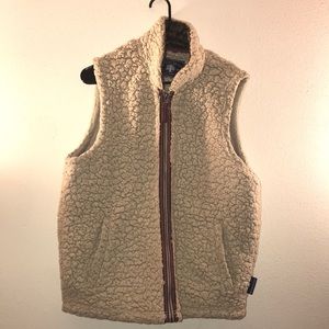 FLEECE SHERPA Full zip vest